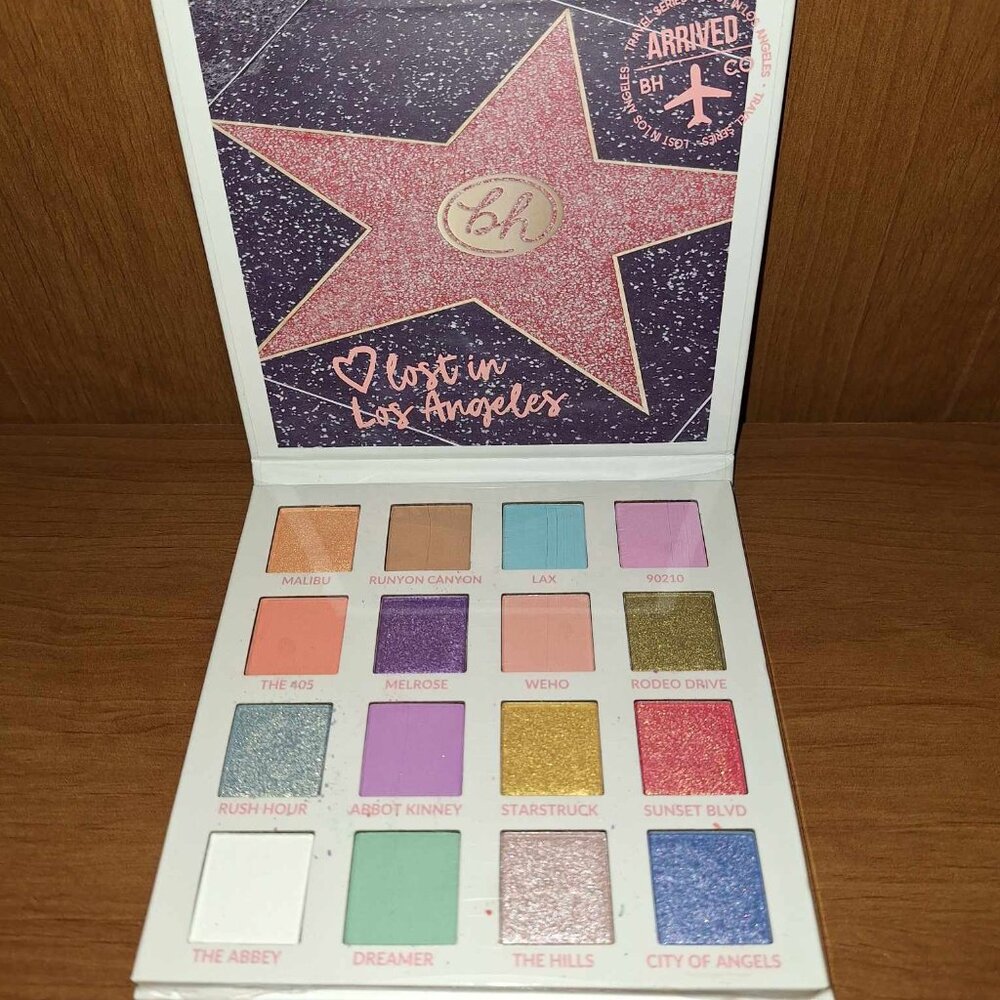 NIP BH Cosmetics Lost in Los Angeles Eyeshadow Palette, 16 shades